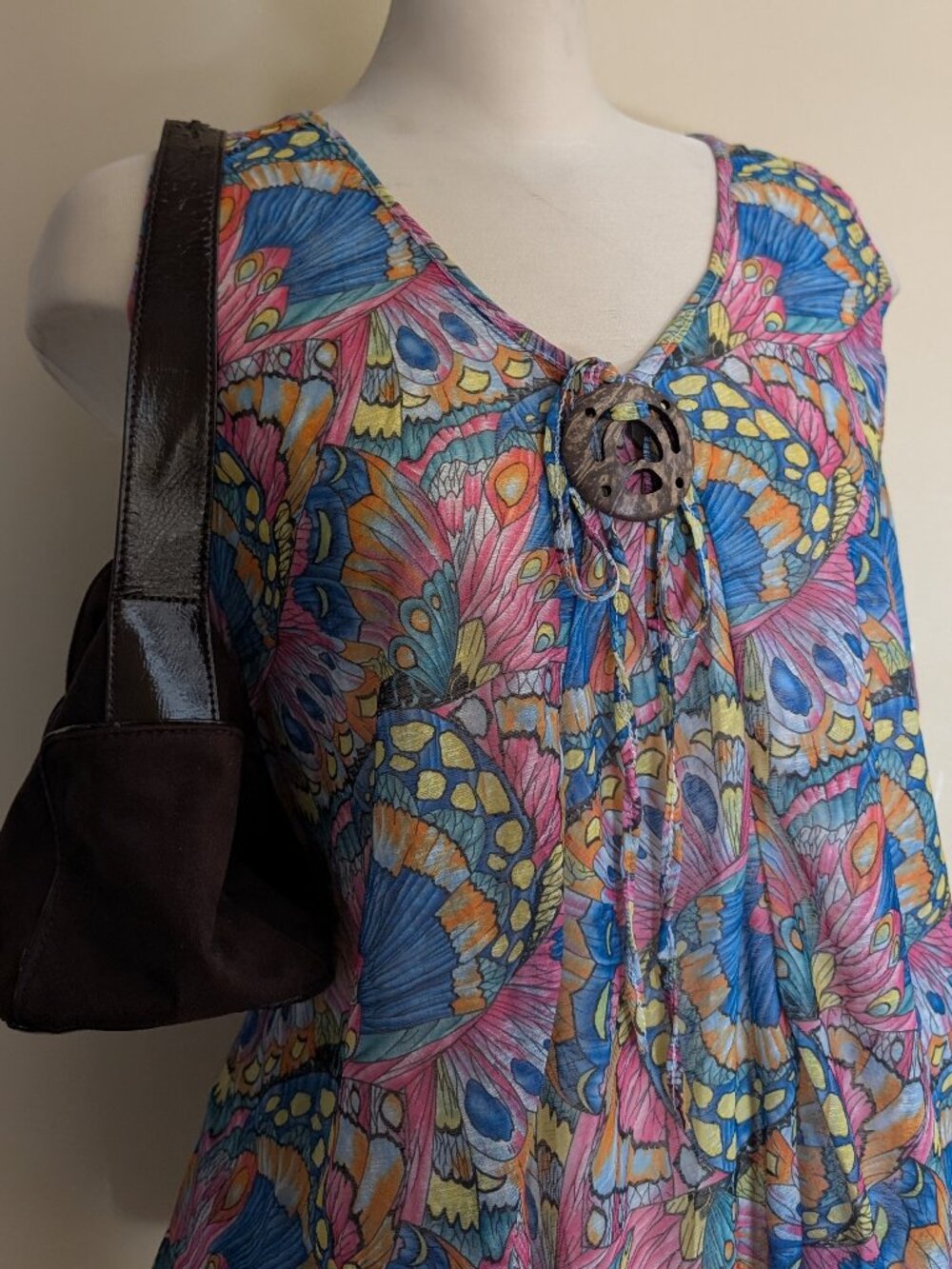 BUTTERFLY PRINT Y2K VINTAGE TANK TOP